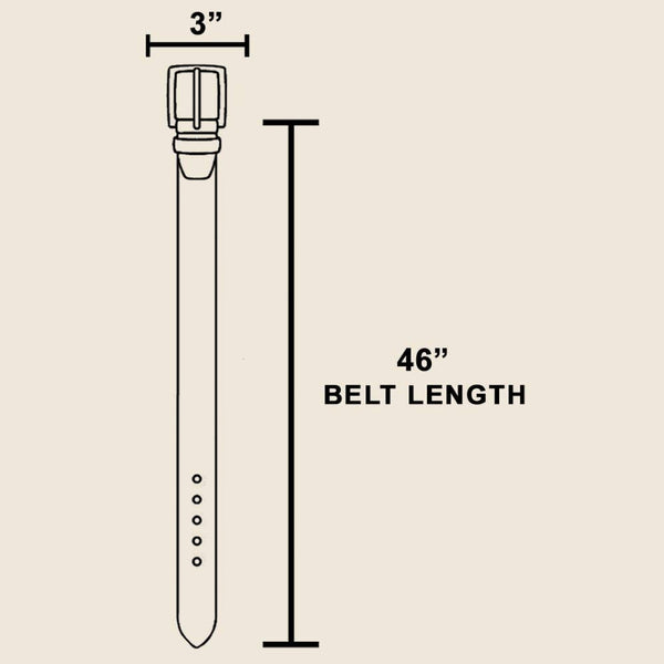 Large Oval Concho Disc Leather Belt