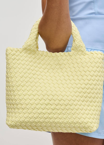 Sky's The Limit Small Woven Neoprene Crossbody: Butter