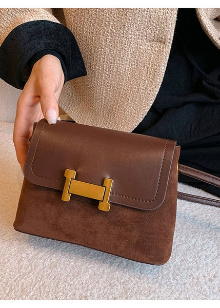 Small Faux Suede Crossbody bag