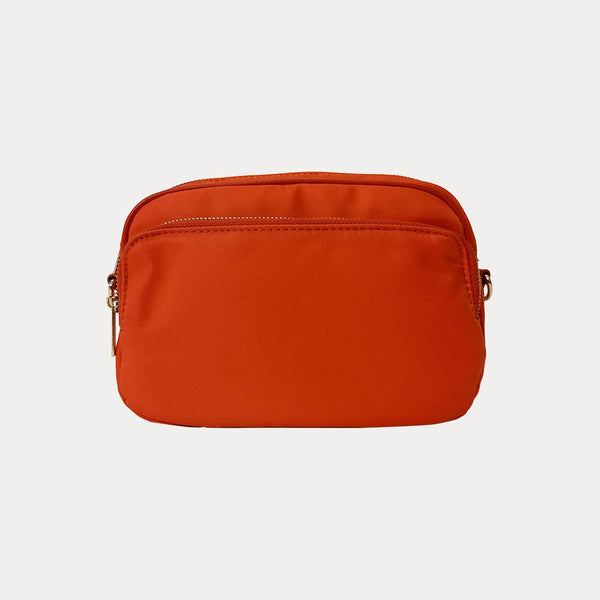 Natalia Nylon Crossbody: ORANGE