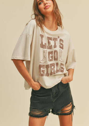 Let's Go Girls Western 100% Cotton Tee