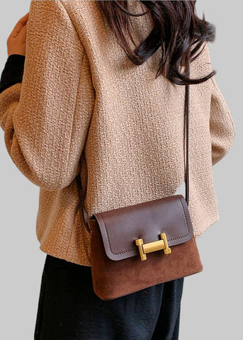 Small Faux Suede Crossbody bag