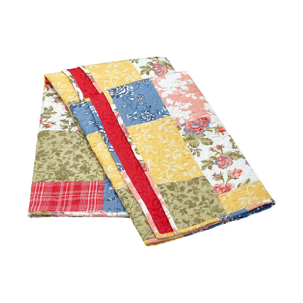 Farmhouse Floral Throw Blanket