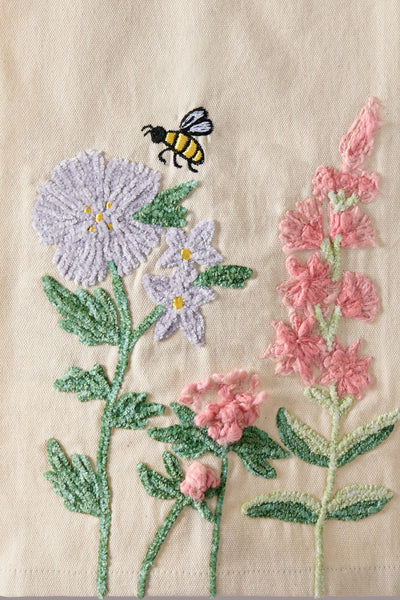 Spring Floral Bee Kitchen Towel