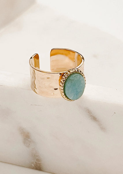 Ocean Eyes Ring 18K Gold Plated