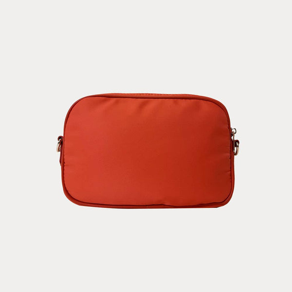 Natalia Nylon Crossbody: ORANGE