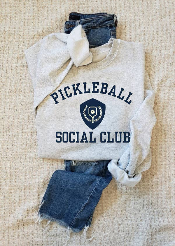 Pickleball Social Club Crew Sweatshirt