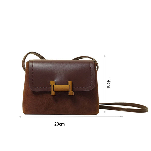 Small Faux Suede Crossbody bag