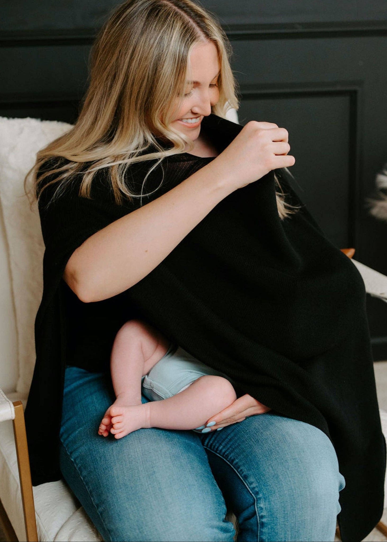Black Nursing Cover by Toci Mom