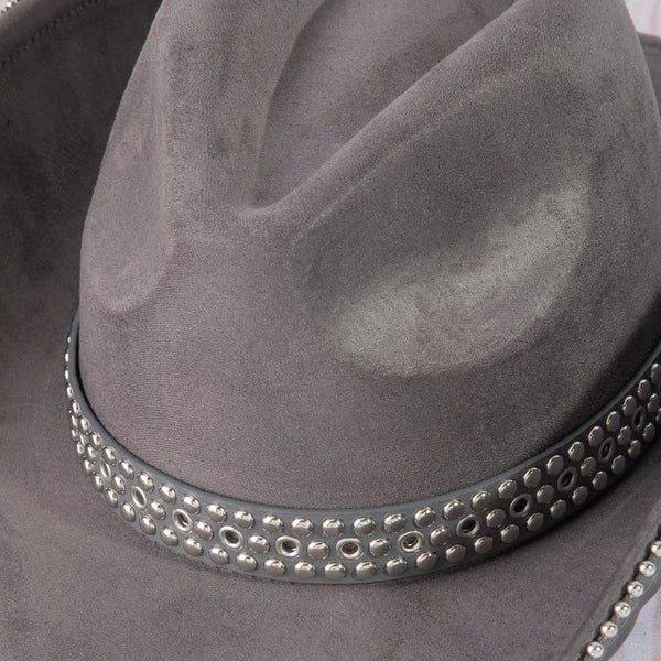 Studded Trim Western Cowboy Hat: DBR