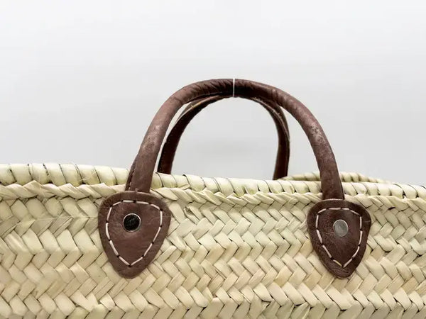 French Straw Shopping Tote Bag