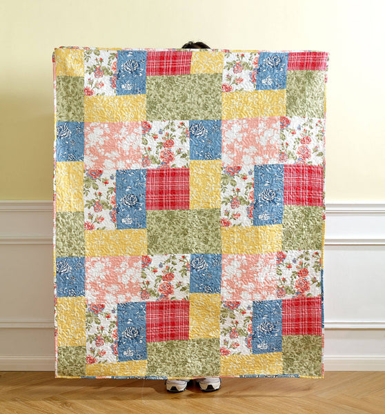 Farmhouse Floral Throw Blanket