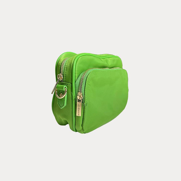 Natalia Nylon Crossbody: ORANGE
