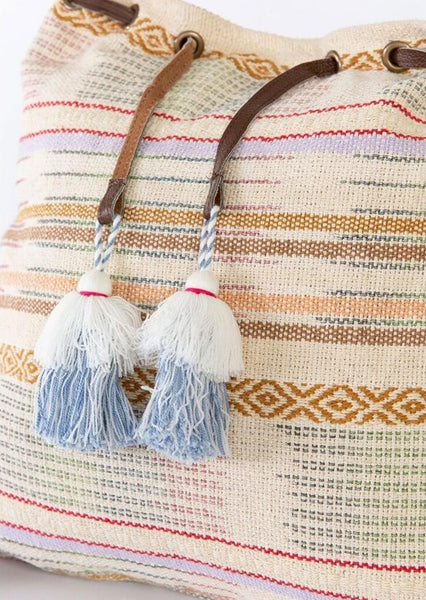 The Wanderer Bohemian Drawstring Tote Bag