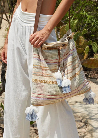 The Wanderer Bohemian Drawstring Tote Bag