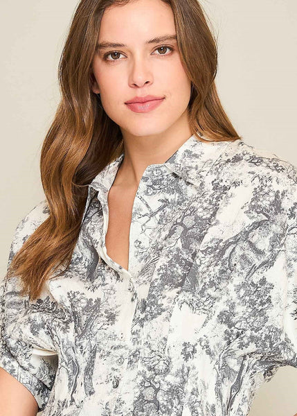 Shady Gray Landscape Top