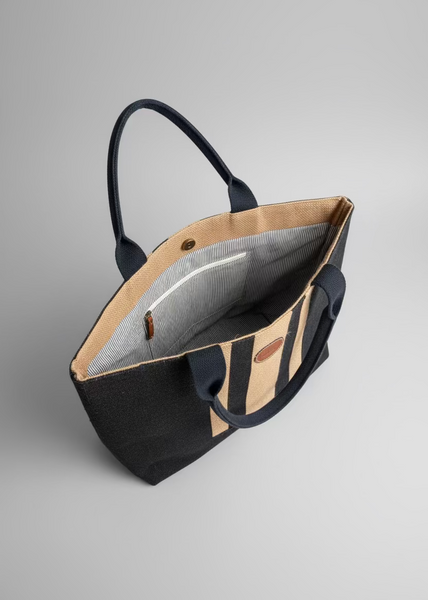 Burlap French Tote Bag