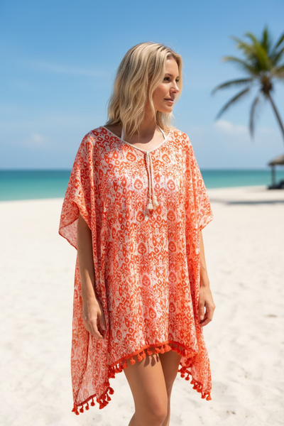 Beach Babe Swim Cover with Tassles
