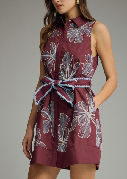 A Little Whiny Floral Embroidered Dress