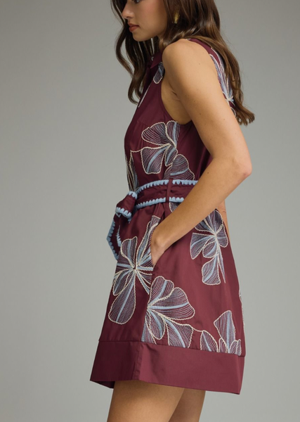 A Little Whiny Floral Embroidered Dress