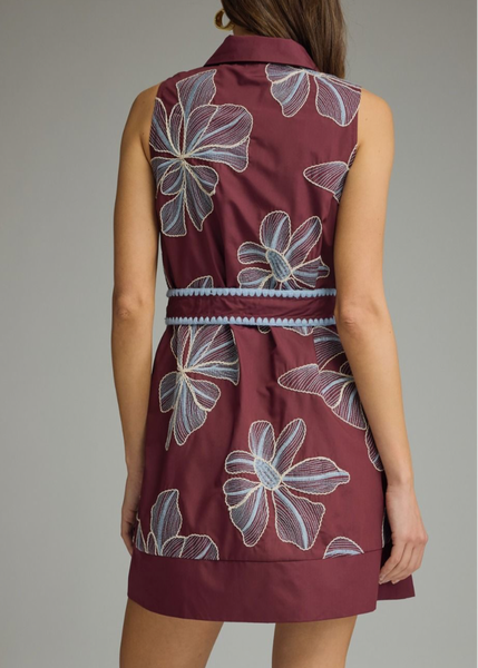 A Little Whiny Floral Embroidered Dress