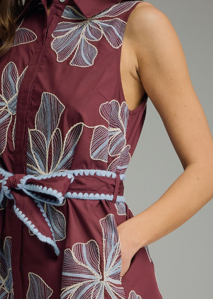 A Little Whiny Floral Embroidered Dress