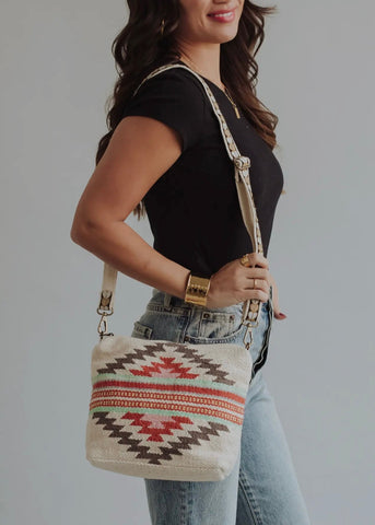 Aztec Patterned Crossbody Bag