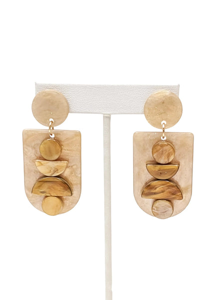 Stacking Stones Resin Earrings