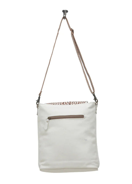 Smokey Aztec Leather & Hairon Crossboy Bag