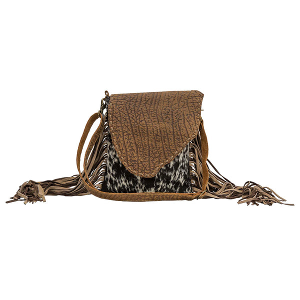 Myra Concealed Carry Leather Hairon Crossbody Bag