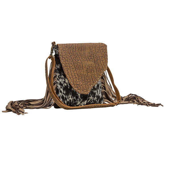 Myra Concealed Carry Leather Hairon Crossbody Bag