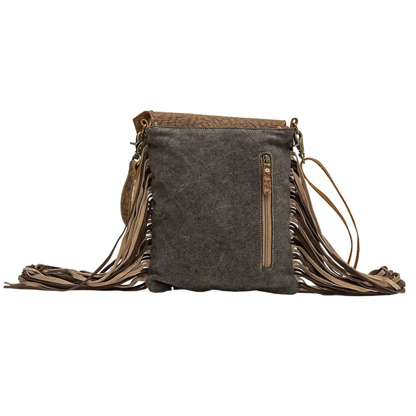 Myra Concealed Carry Leather Hairon Crossbody Bag