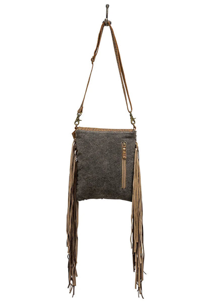 Myra Concealed Carry Leather Hairon Crossbody Bag