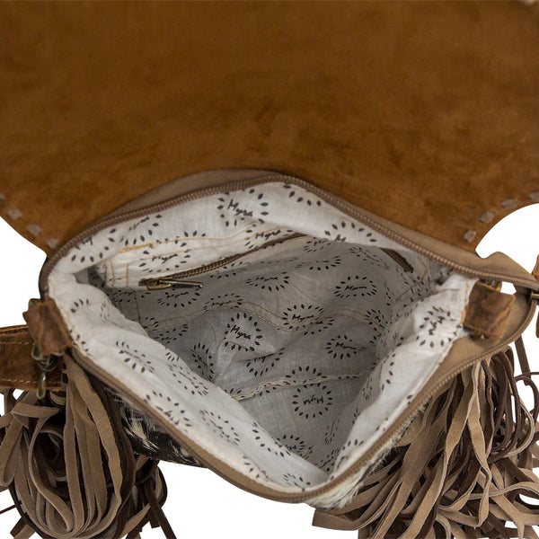 Myra Concealed Carry Leather Hairon Crossbody Bag