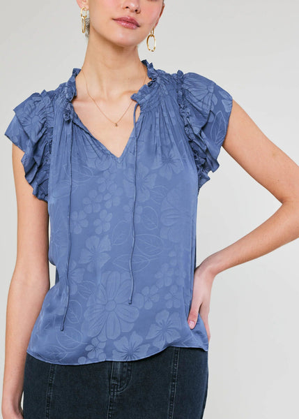 Sadie Tiered Sleeve Floral Blouse by Current Air