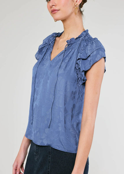 Sadie Tiered Sleeve Floral Blouse by Current Air
