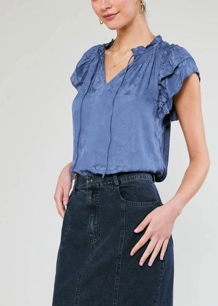 Sadie Tiered Sleeve Floral Blouse by Current Air