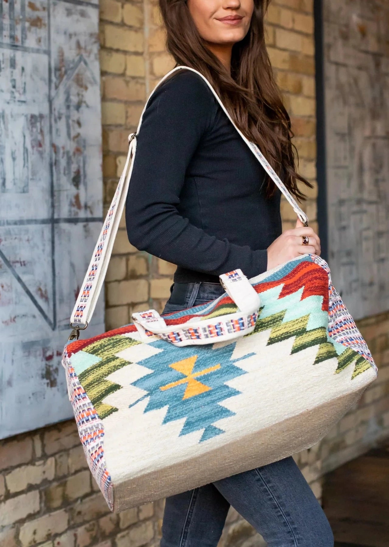 Mountain Vibes Aztec Inspired Tote Bag