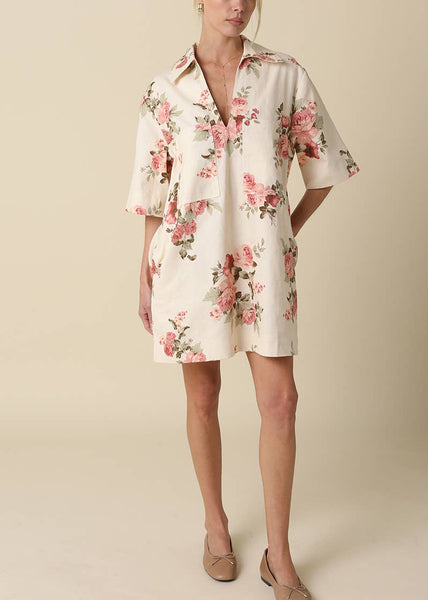 Brielle Floral Collared Dress