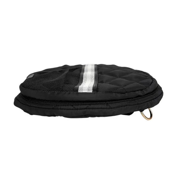 Black Quilted Pickle Ball Sling Bag