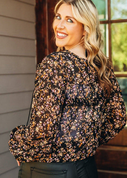 Garden Party Sheer Floral Top