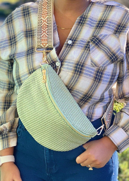 Bahama Breeze Woven Sling Bag