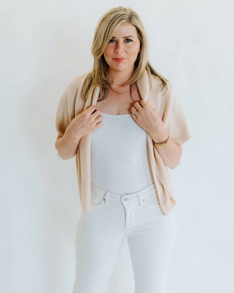 Cream Nursing Cover