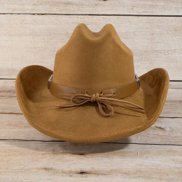 Western Heart Buckle Cowboy Hat: BK