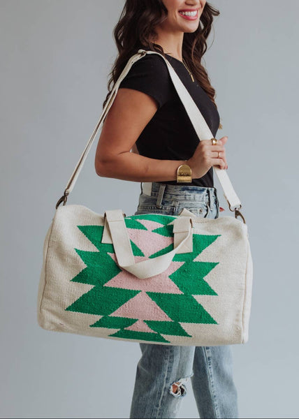 A Little Preppy Aztec Duffle