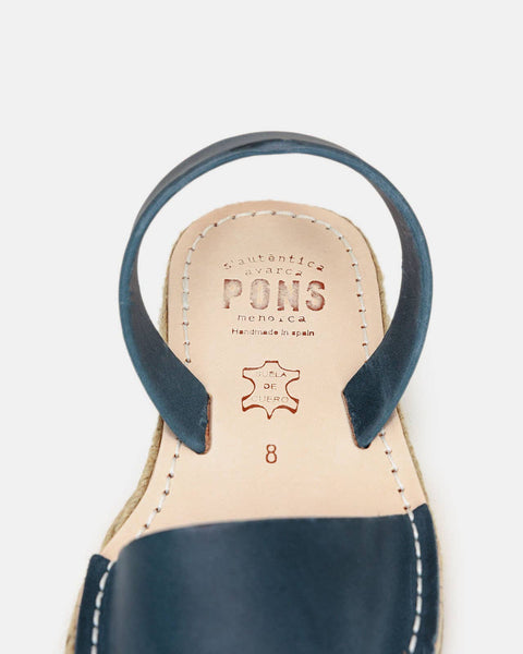 Pons Shoes - Classic Espadrille French Blue: 9