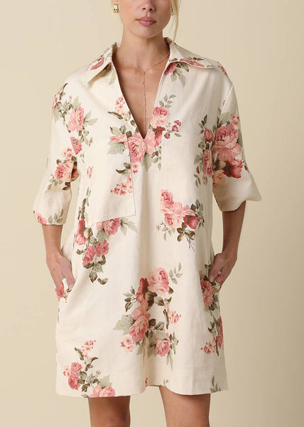 Brielle Floral Collared Dress