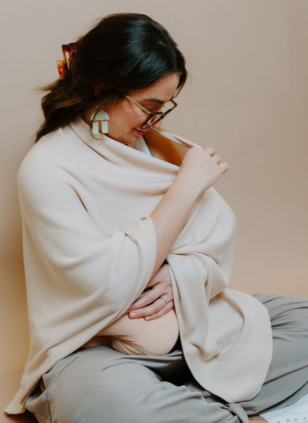 Cream Nursing Cover
