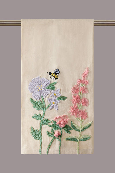 Spring Floral Bee Kitchen Towel