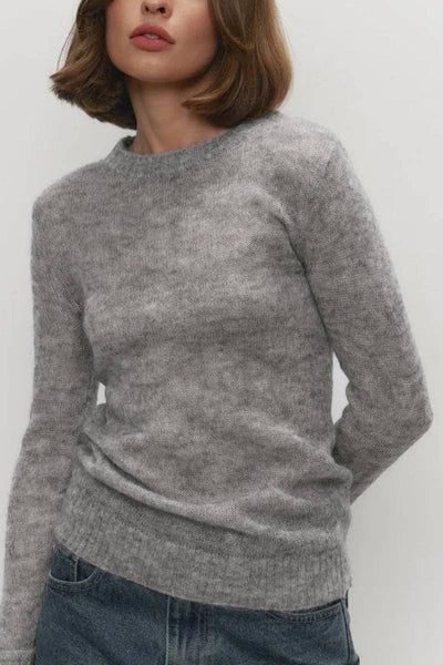 Classic Crewneck Sweater: KHAKI / S